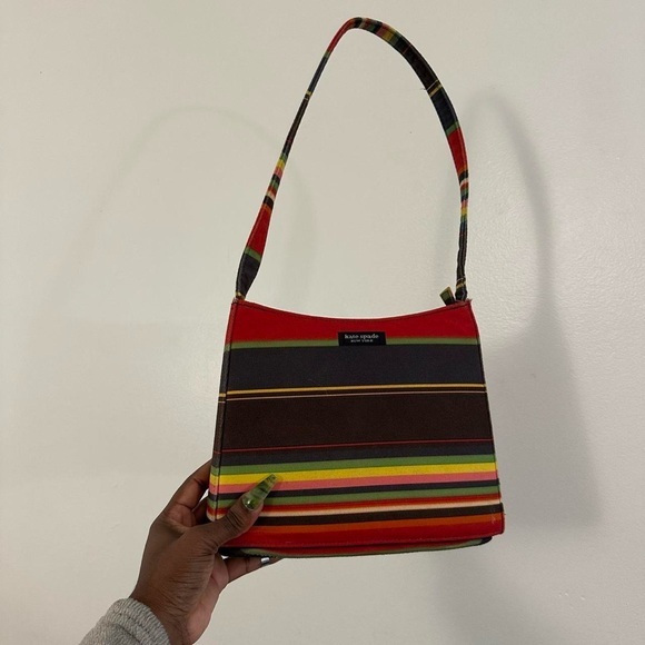 Vintage Kate Spade New York striped shoulder bag - Picture 1 of 6